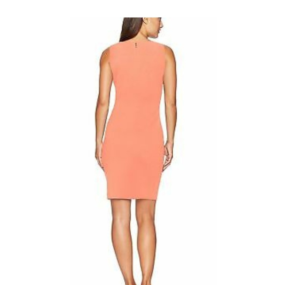 Calvin Klein Sunburst Coral Sleeveless Dress - Picture 2 of 7